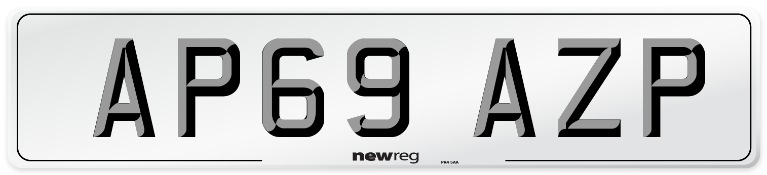 AP69 AZP Number Plate from New Reg